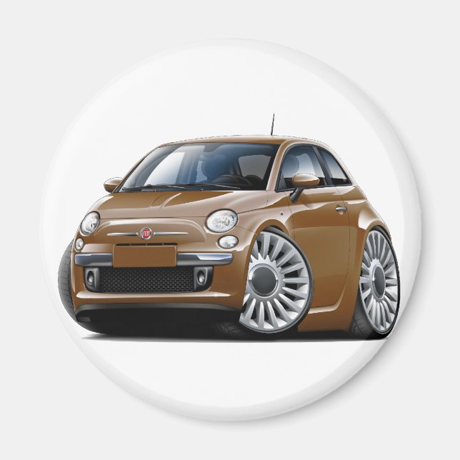 Imã Fiat 500 Brown Car (Frente)