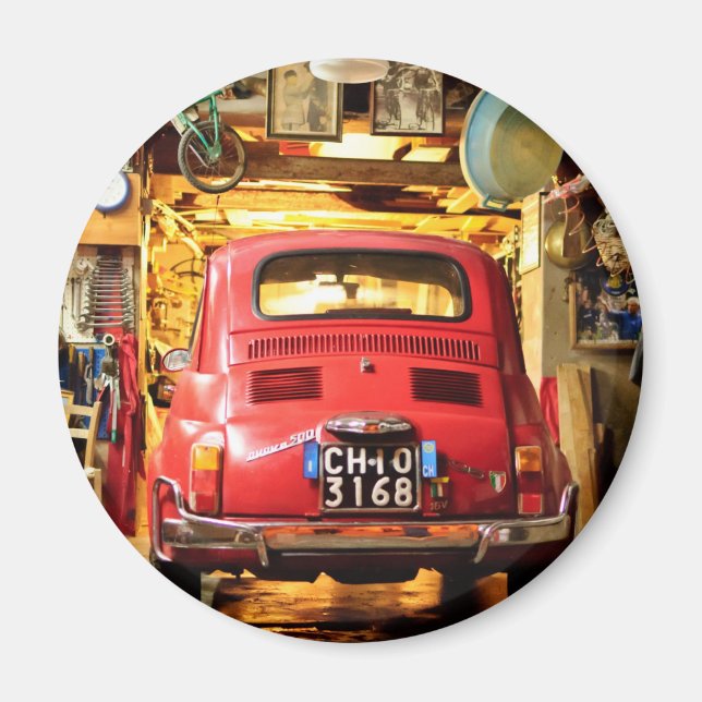 Imã Fiat 500 em Itália (Frente)