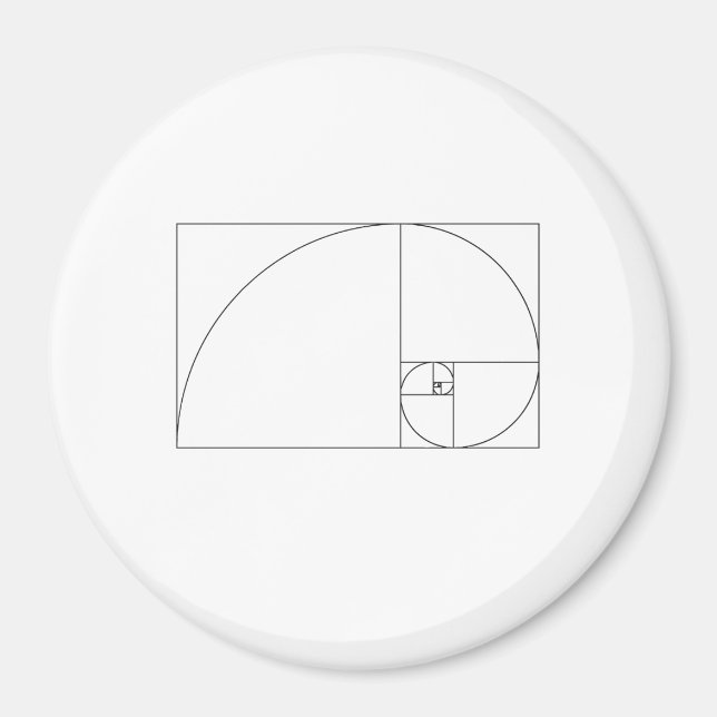 Imã Fibonacci Espiral (Frente)