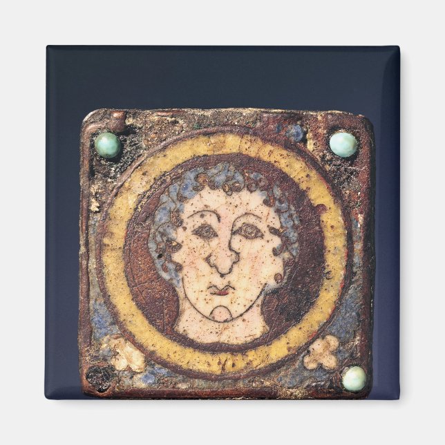 Imã Fibra com o rosto de um jovem (Frente)