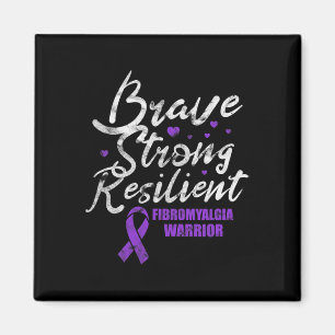 Imã Fibromialgia Brave Awarenes Fibro Resilientes Fort