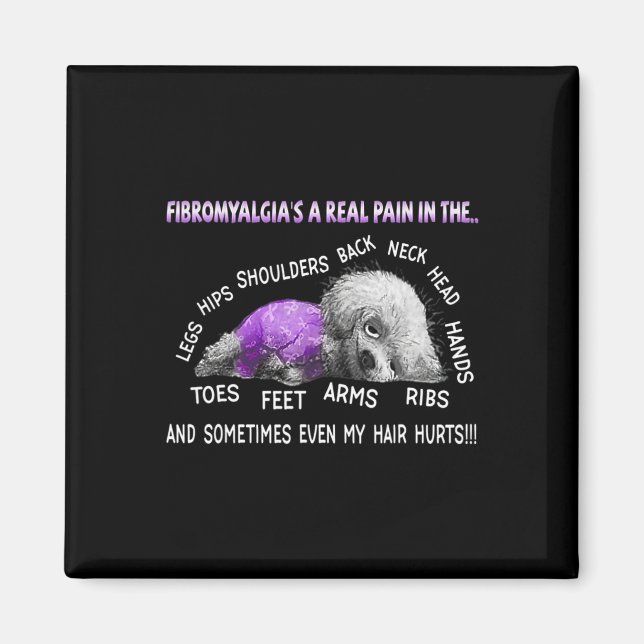 Imã Fibromialgia é uma dor real, bicho-da-flor 1 (Frente)