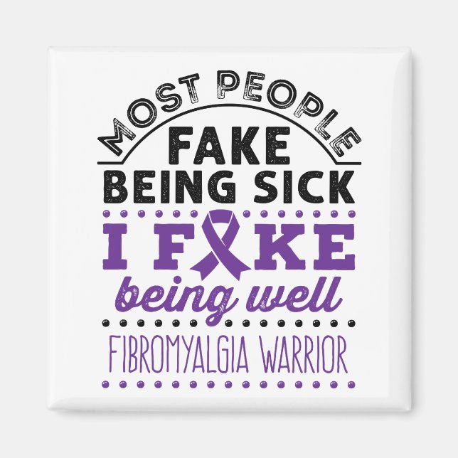 Imã Fibromialgia Guerreira Falso Ser Bem (Frente)