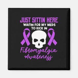 Imã Fibromialgia Sensibilização Fibro Guerreiro Roxo F