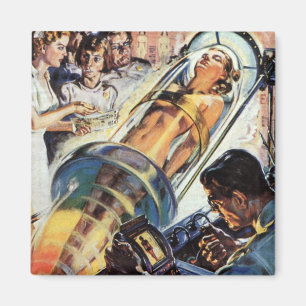 Imã Ficção científica do vintage, experiência do