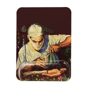Ímã Ficção científica vintage, Laboratório de cientist