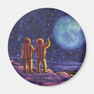 Imã Ficha científica de Vintage, astronautas do Sci F