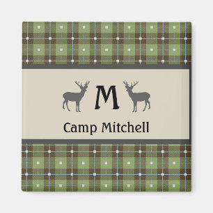 Imã Ficheiro de Cabine de veados de Xadrez verde