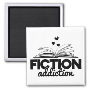 Imã Fiction Addiction Bookworm Reading Quote Book