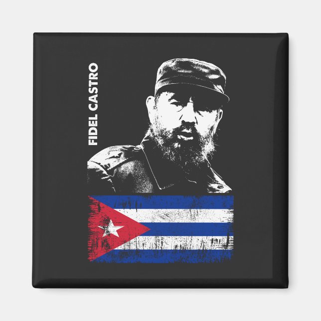 Imã Fidel Castro Cuba Revolution Bandeira Cubana (Frente)