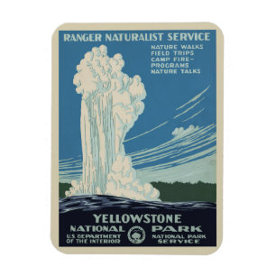 Ímã Fiel Velho em Parque Nacional de Yellowstone