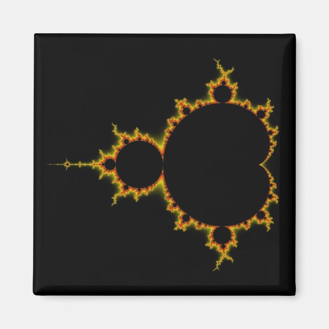 Imã Fiery Mandelbrot Set Magnet (Frente)