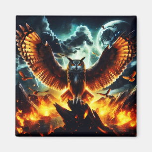 Imã Fiery Owl Moonrise