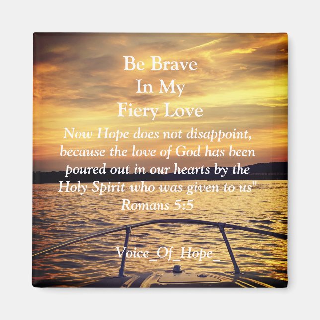 Imã Fiery Voice of Hope Magnet (Frente)