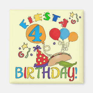 Imã Fiesta 4º aniversário T-shirts e presentes