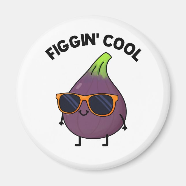 Imã Figgin Cool Funny Fig Food Pun  (Frente)