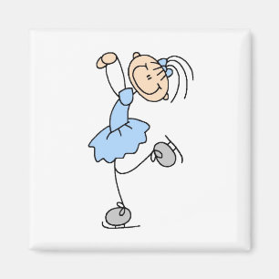 Imã Figura azul t-shirt e presentes da menina do