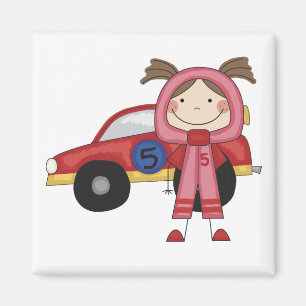 Imã Figura camiseta da vara do motorista de carro de