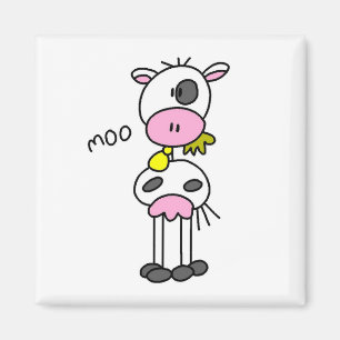 Imã Figura camiseta e presentes da vara da vaca