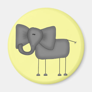 Imã Figura camiseta e presentes da vara do elefante