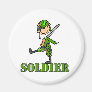 Imã Figura da vara do soldado