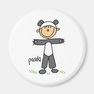 Imã Figura da vara no ímã do terno da panda
