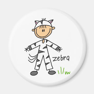 Imã Figura da vara no ímã do terno da zebra