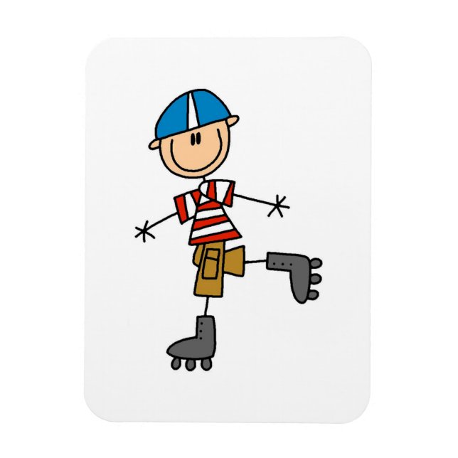 Ímã Figura de Bastão de Patinação no Rolo (Vertical)