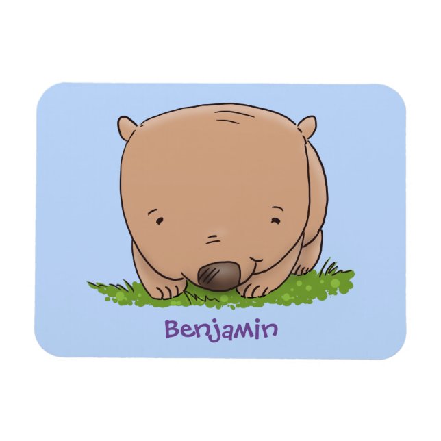 Ímã Figura de desenho animado de um bebê fofo (Horizontal)