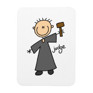 Ímã Figura de Juiz em Palitinhos