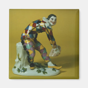 Imã Figura de Meissen do Harlequin, c.1750