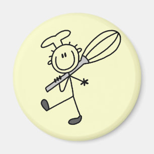 Imã Figura de Palito de Chef com Batedeira