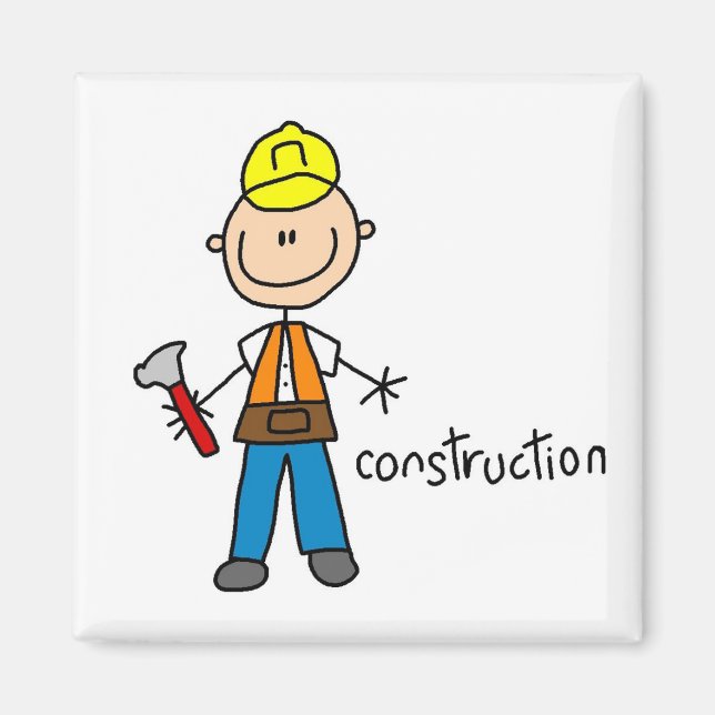 Imã Figura de Palito de Construção (Frente)