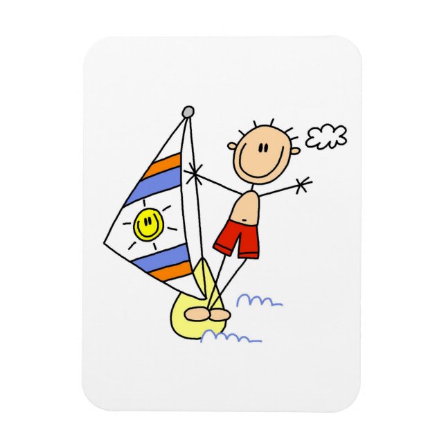 Ímã Figura de pau de parasailing (Vertical)