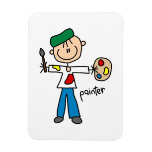 Ímã Figura de Pau de Pintor