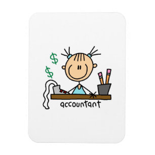Ímã Figura do adesivo de contabilidade