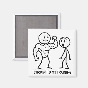 Imã Figura do adesivo Gym