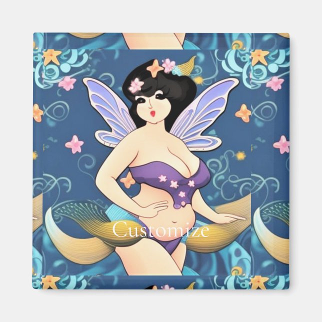 Imã Figura do cheio Deusa Fada Thunder_Cove (Frente)