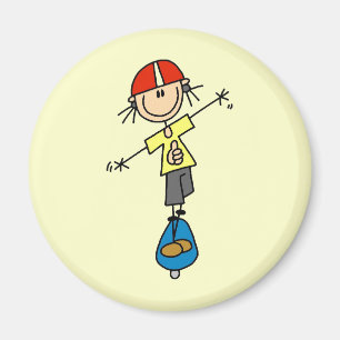 Imã Figura do Skateboard