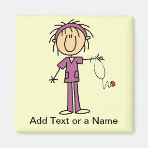 Imã Figura fêmea branca t-shirt e presente da vara da