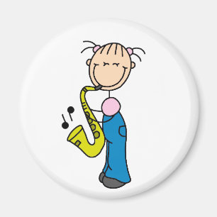 Imã Figura ímã da vara do saxofone
