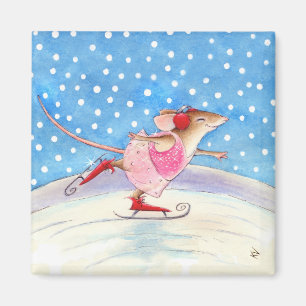 Imã Figura ímã do rato do patinador