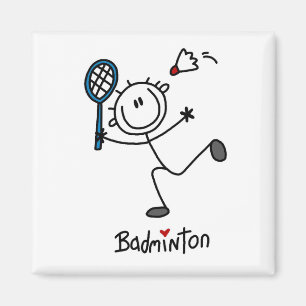 Imã Figura masculina básica Badminton da vara