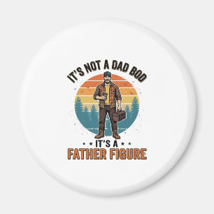 Imã Figura Paterna Engraçada Camisa de Humor de Pai Vi