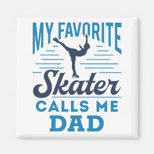 Imã Figura Skater Pai Meu Skater Favorito Me Chama Pai