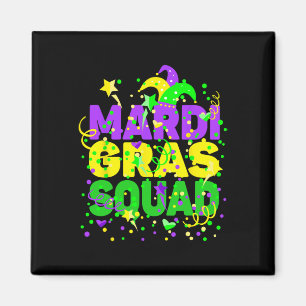 Imã Figuras de Figuras do Esquadrão Mardi Gras - Engra