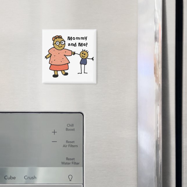 Imã Figuras de Stick da Mãe e da Criança para o Dia de (In Situ (Fridge))