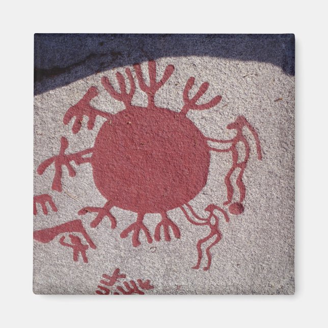 Imã Figuras e animais à volta do sol (Frente)