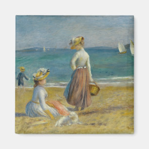 Imã Figuras na praia - Pierre-Auguste Renoir