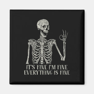 Imã Figurino de Halloween é ótimo, eu sou esqueleto fi